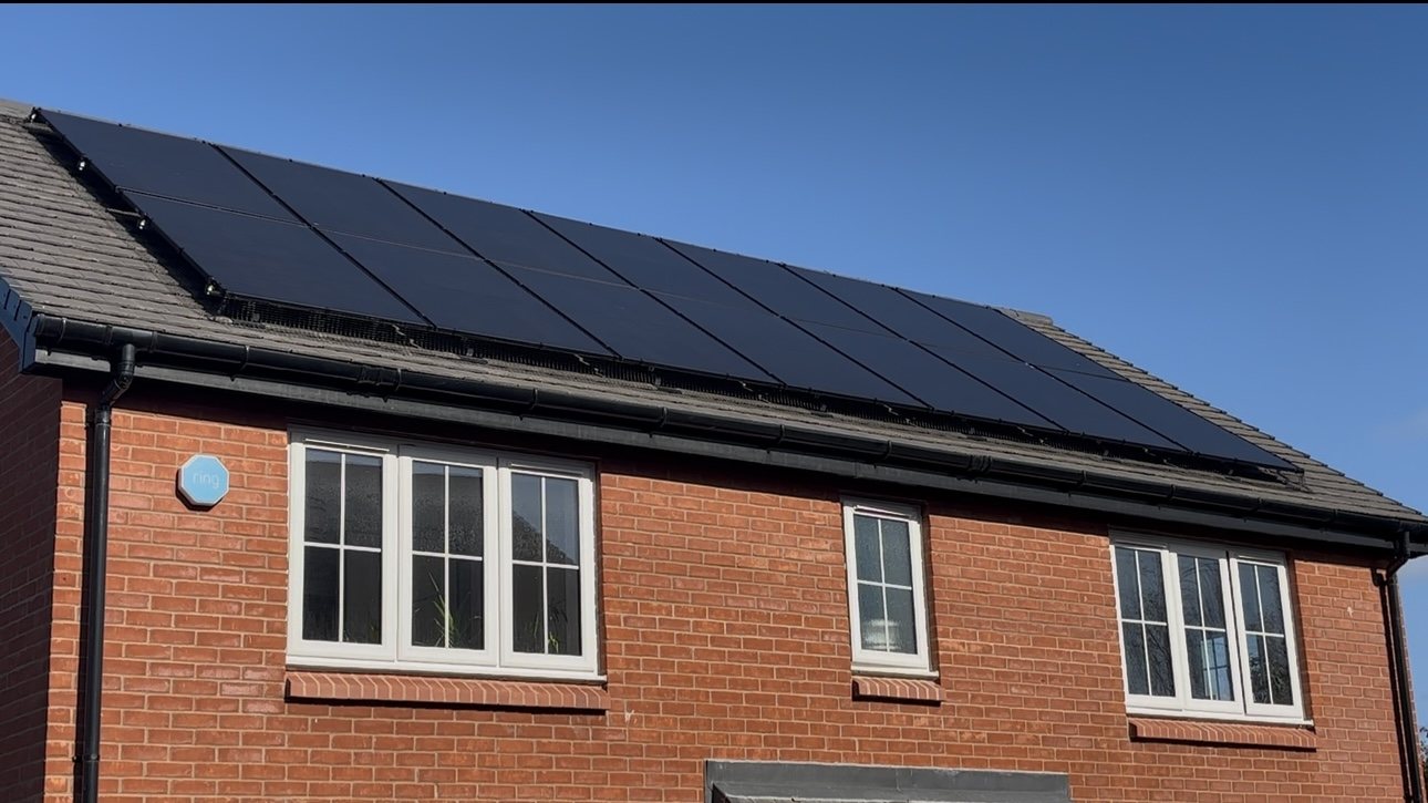 Roof top solar installation